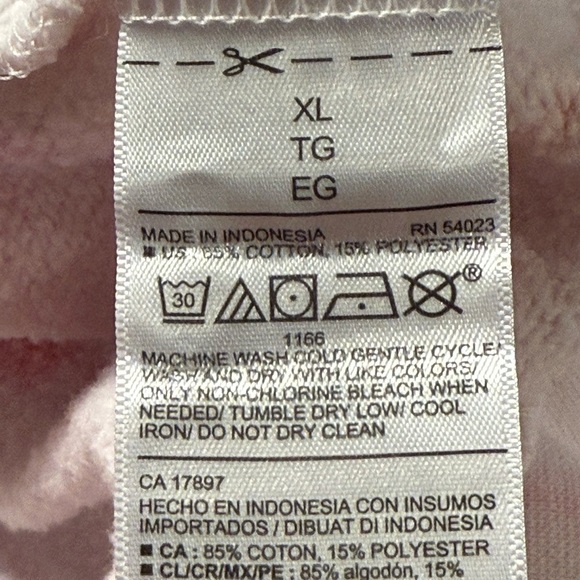 OLD NAVY TYE DYE PINK/BLUE WOMENS CROPPED SWEATER | Size XL - Picture 6 of 6